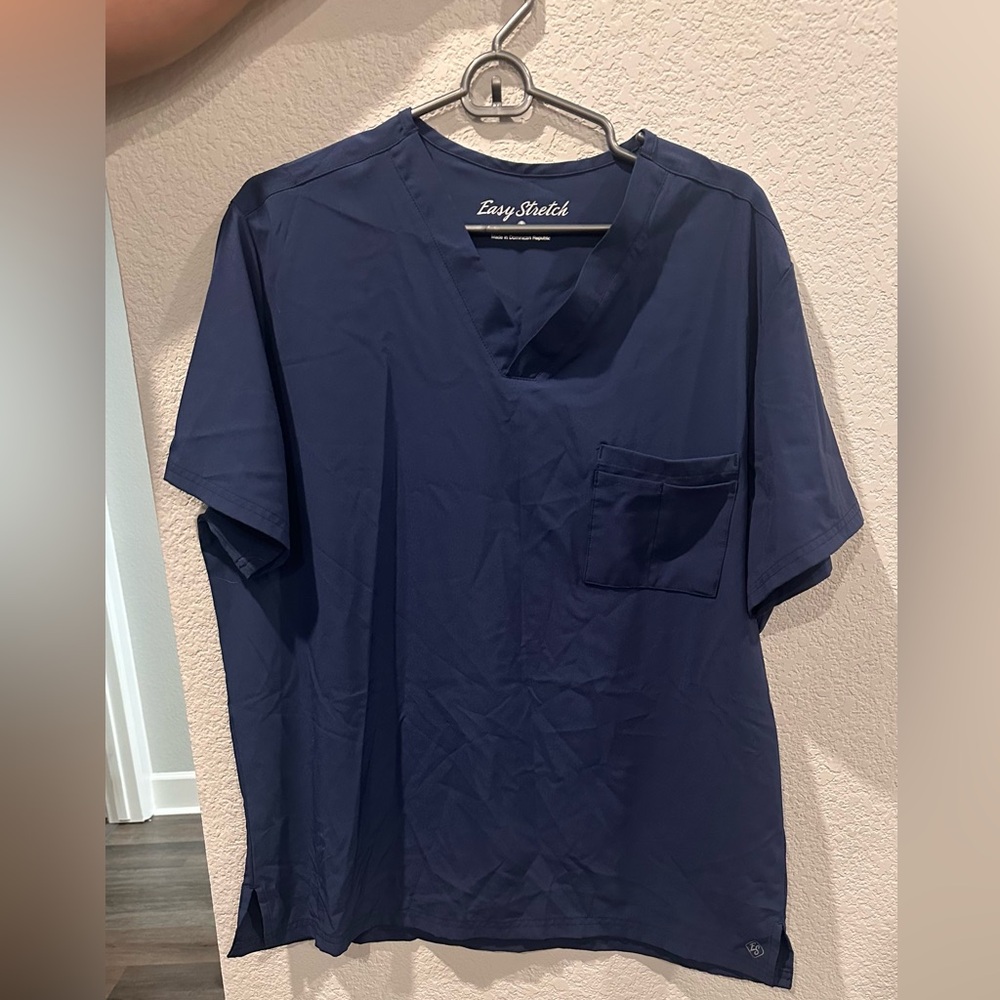 Women’s Easy Stretch Navy Scrub Top